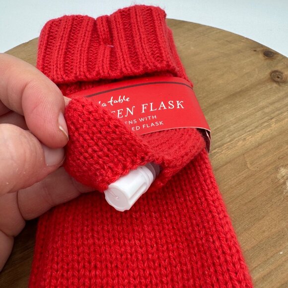 Sur La Table Mitten Flask gift fun quirky whimsical woman’s Red make the soccer - Picture 3 of 7